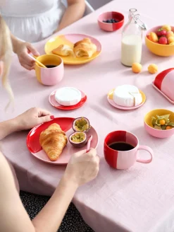 dessertteller, blueberry smoothie