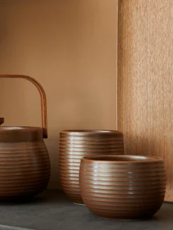 dessertteller, brown