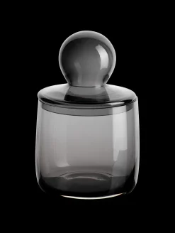 dose mit deckel, grau