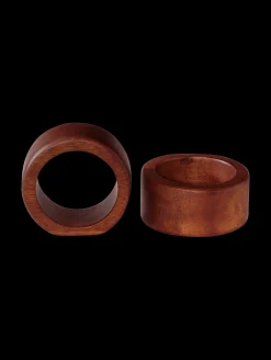 2er set serviettenringe, akazie