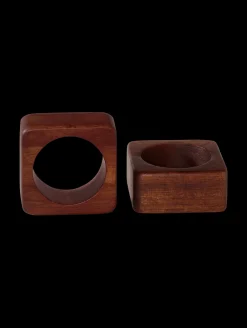 2er set serviettenringe, akazie