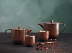 2er set teebecher, rusty red