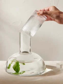 karaffe mit trinkglas, clear