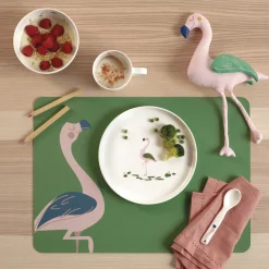 kindertischset, fiona flamingo