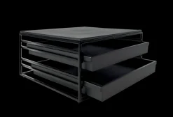 metalldisplay zum herausziehen, quadratisch