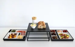 metalldisplay zum herausziehen, quadratisch