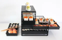 metalldisplay zum herausziehen, rechteckig