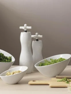 schale asymmetrisch, weiß