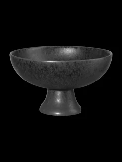 schale auf fuß, black iron