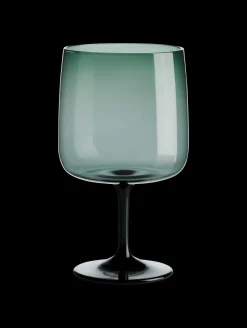stielglas, grün