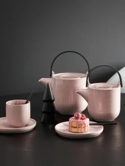 teekanne mit Holzgriff, hanami