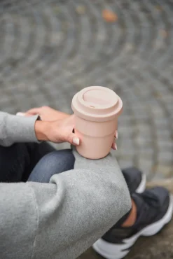 thermobecher rose, deckel rose