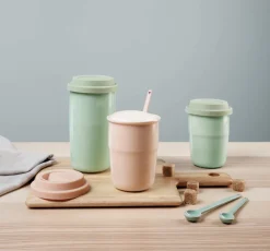 thermobecher rose, deckel rose