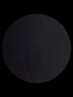 tischset rund, schwarz