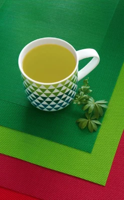 tischset, wacholder grün