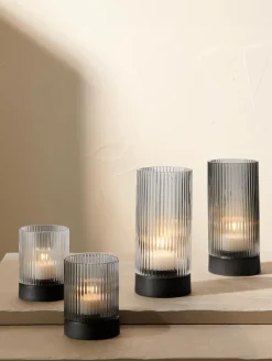 windlicht mit porzellanfuß, clear